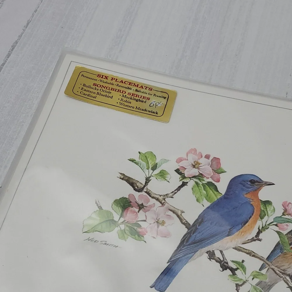 Ned Smith 6Pc Placemats SongBird Series - Picture 2 of 14